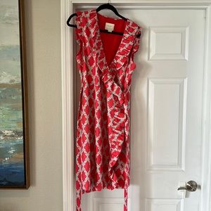 Kate spade silk wrap dress size 12